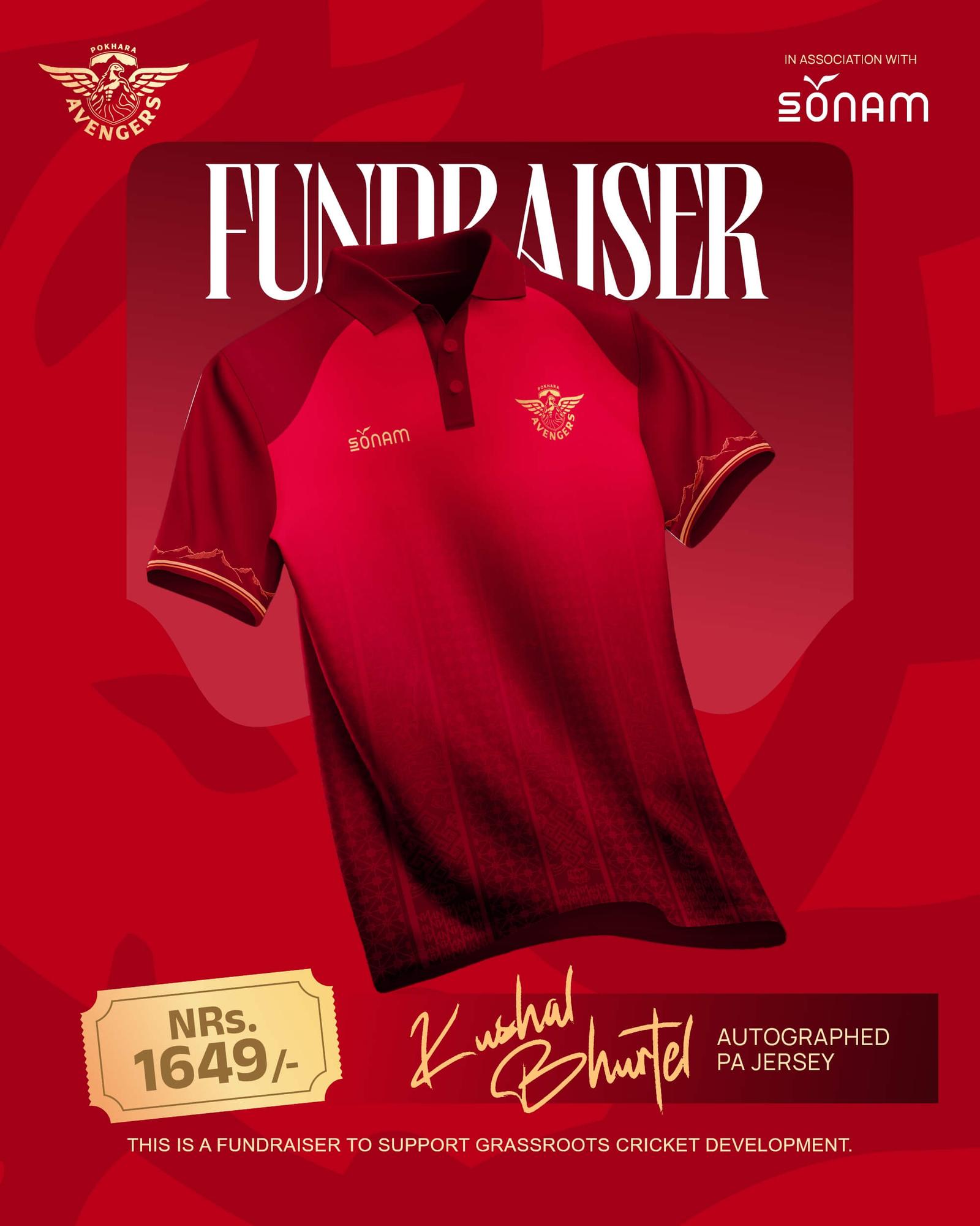 Fund Raiser - PA Collectibles - Kushal Bhurtel autograph PA Jersey